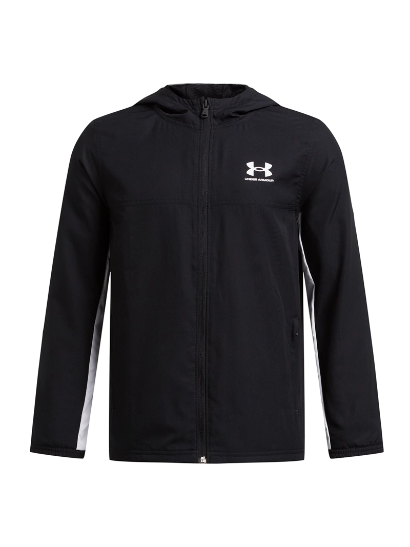 UNDER ARMOUR CHAQUETA LIFESTYLE PARA NIÑO RIVAL WOVEN NEGRA UA