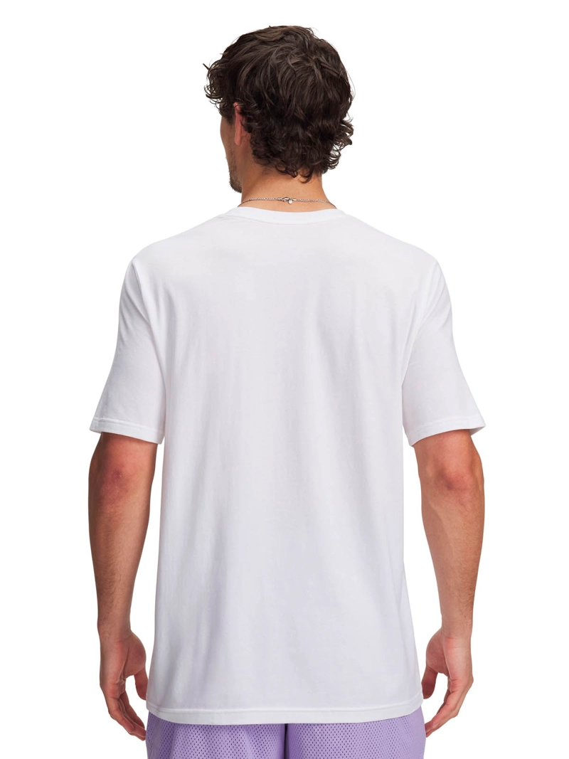 POLERA MANGA CORTA BASKETBALL HOMBRE CURRY PLAYABLE 1 BLANCO UA - 2