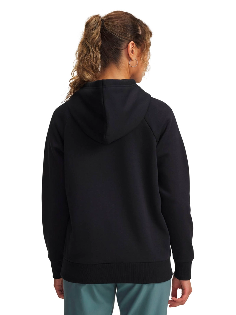 POLERON LIFESTYLE  MUJER RIVAL FLEECE SHIMMER NEGRO UA - 2