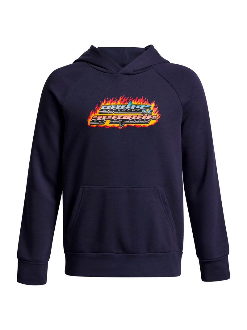 POLERON LIFESTYLE NIÑO RIVAL FLAMIN WORDMARK AZUL UA - 1