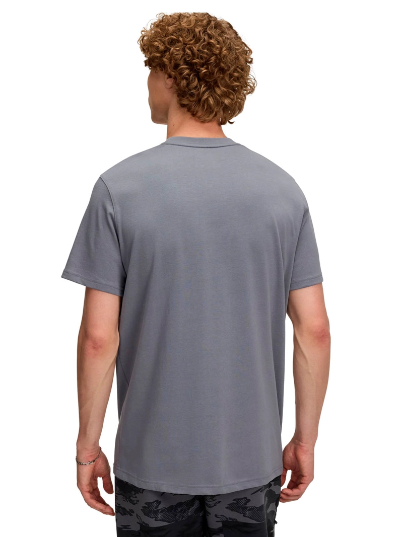 POLERA LIFESTYLE  HOMBRE LOGO EMBROIDERED HW GRIS UA - 2