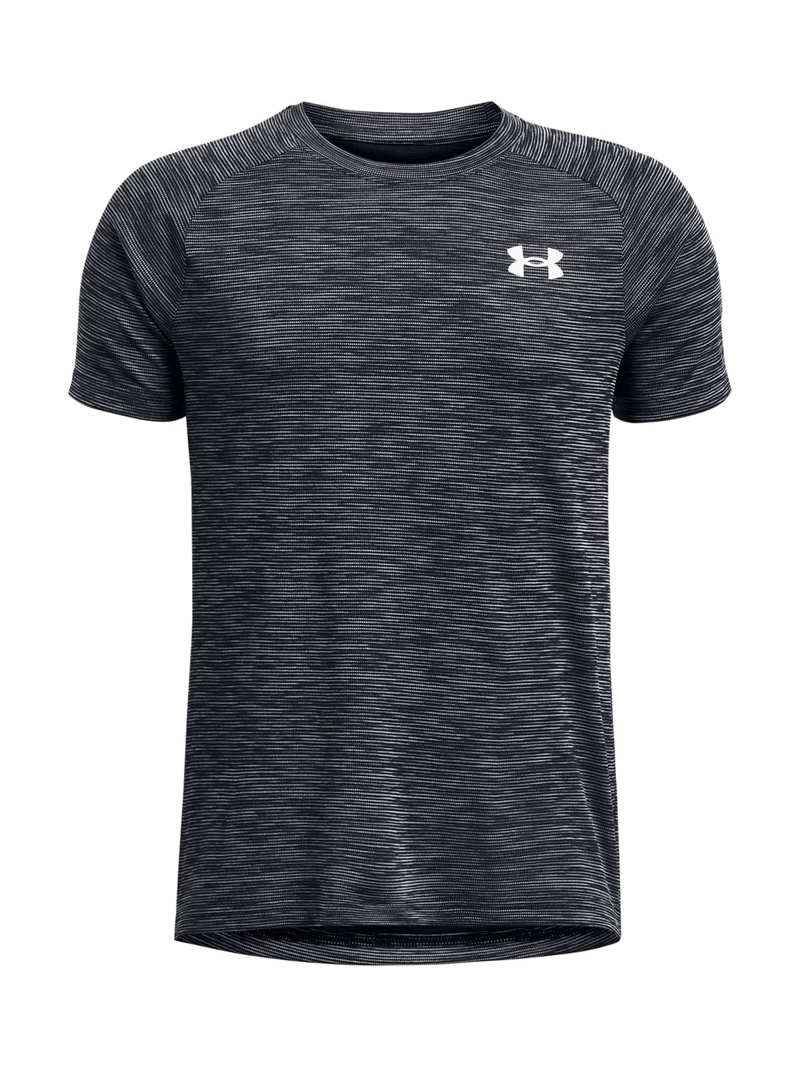 POLERA MANGA CORTA TRAINING PARA NIÑO TECH TEXTURED AZUL UA - 1