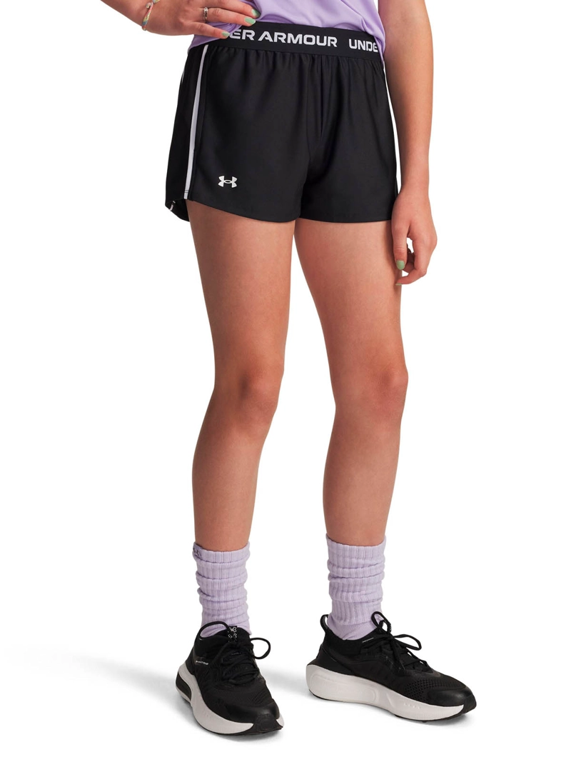 SHORT TRAINING PARA NIÑA TECH NEGRO UA - 4