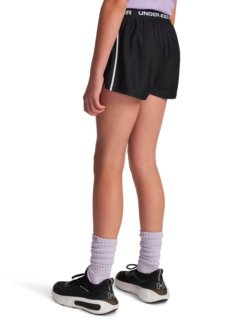 SHORT TRAINING PARA NIÑA TECH NEGRO UA - 5