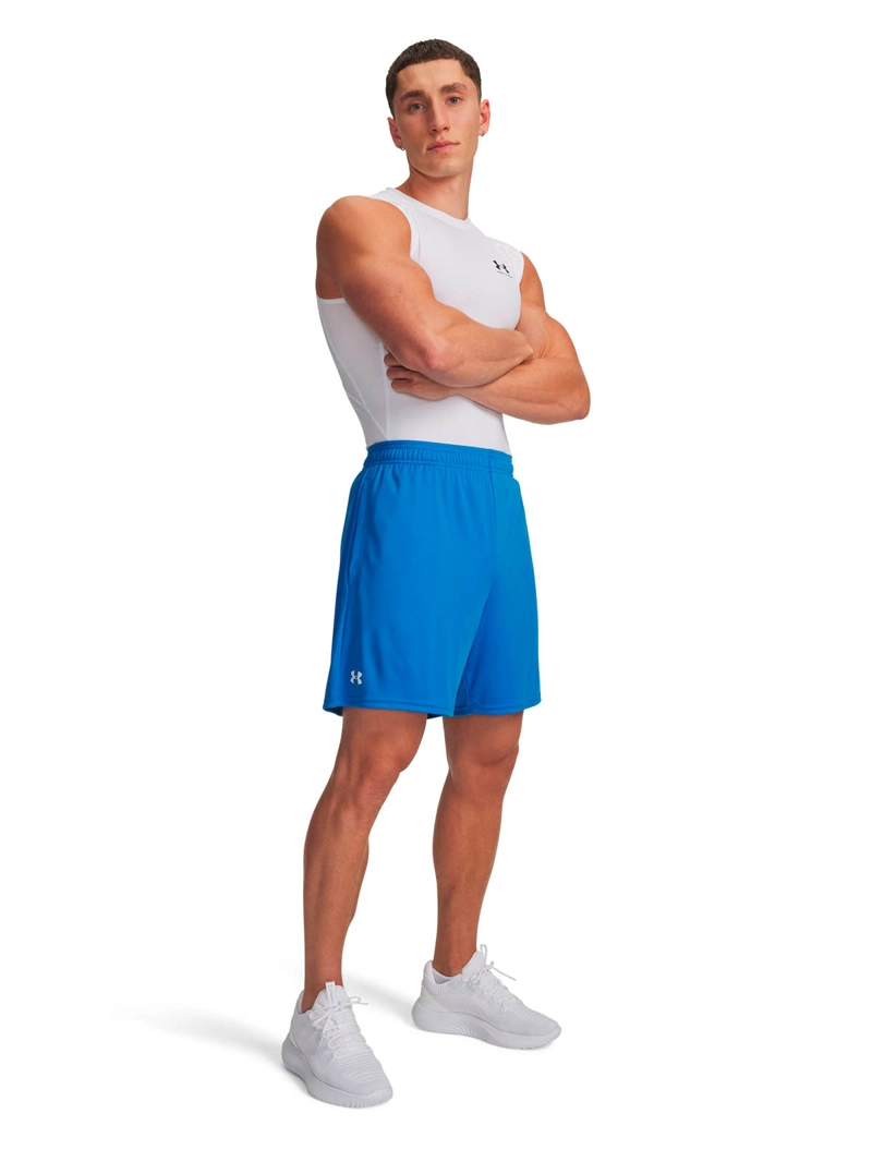 SHORT TRAINING PARA HOMBRE TECH 7' AZUL UA - 4