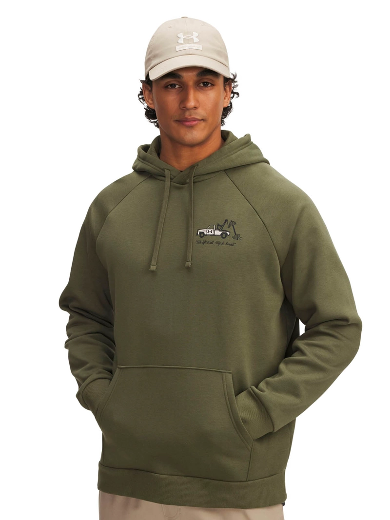POLERON LIFESTYLE HOMBRE RIVAL HBR LOGO VERDE UA - 1