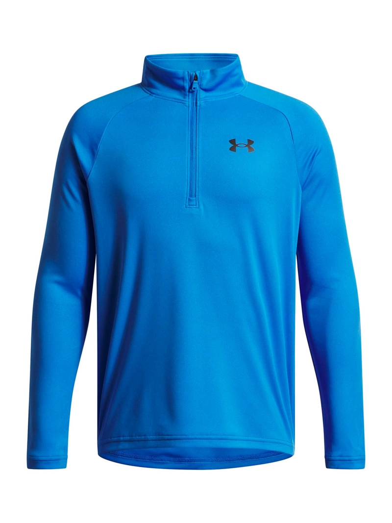 POLERON DE ENTRANAMIENTO  NIÑO TECH 20 ½ ZIP AZUL UA - 1