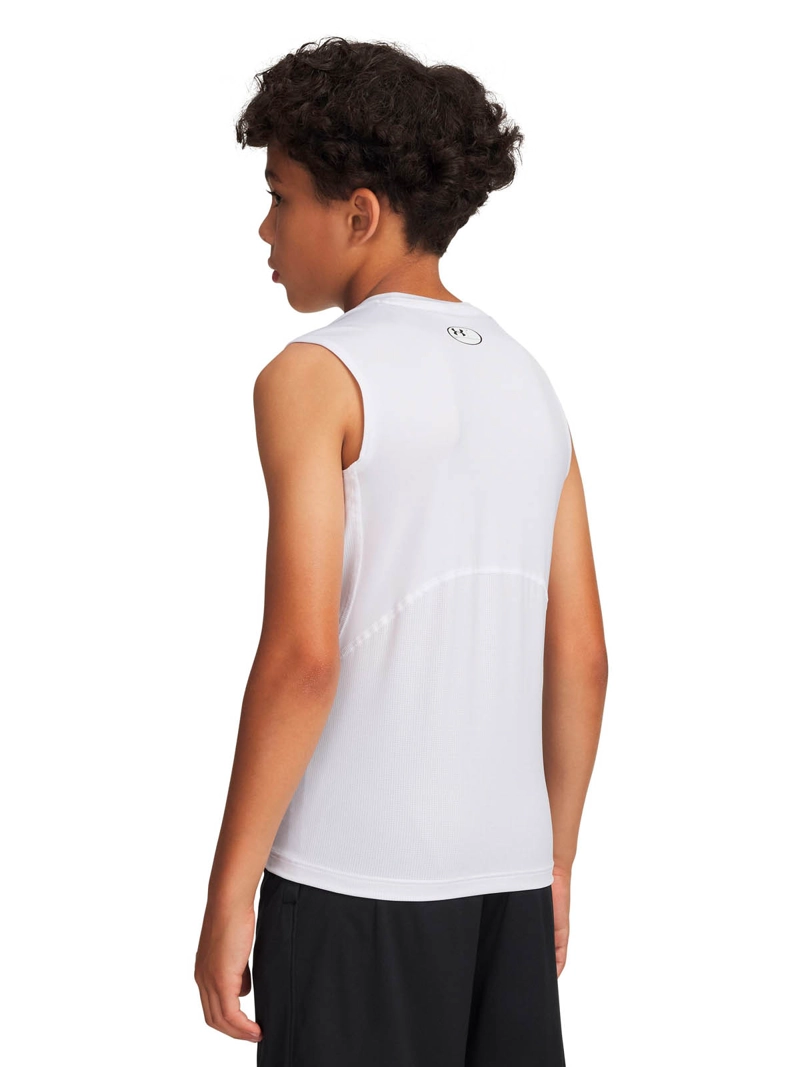 PRIMERA CAPA SUPERIOR PARA NIÑO HEATGEAR BLANCO UA - 5