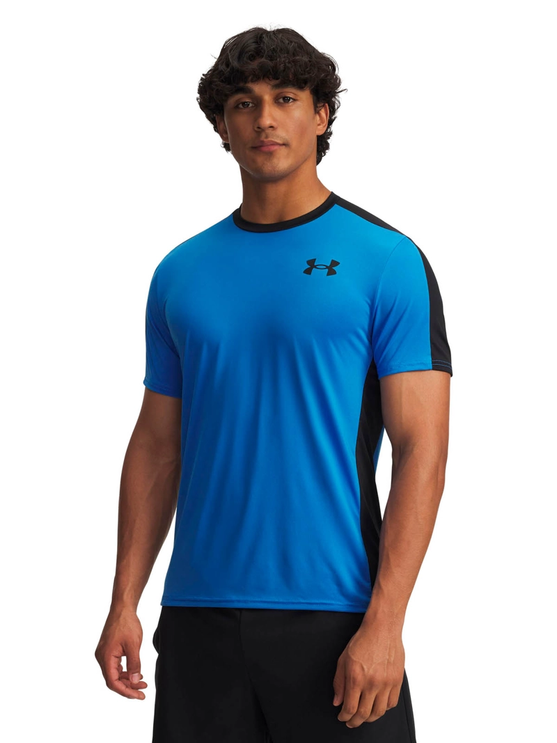 PRIMERA CAPA SUPERIOR MANGA CORTA HOMBRE HEATGEAR AZUL UA - 1