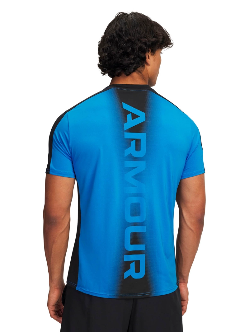 PRIMERA CAPA SUPERIOR MANGA CORTA HOMBRE HEATGEAR AZUL UA - 2