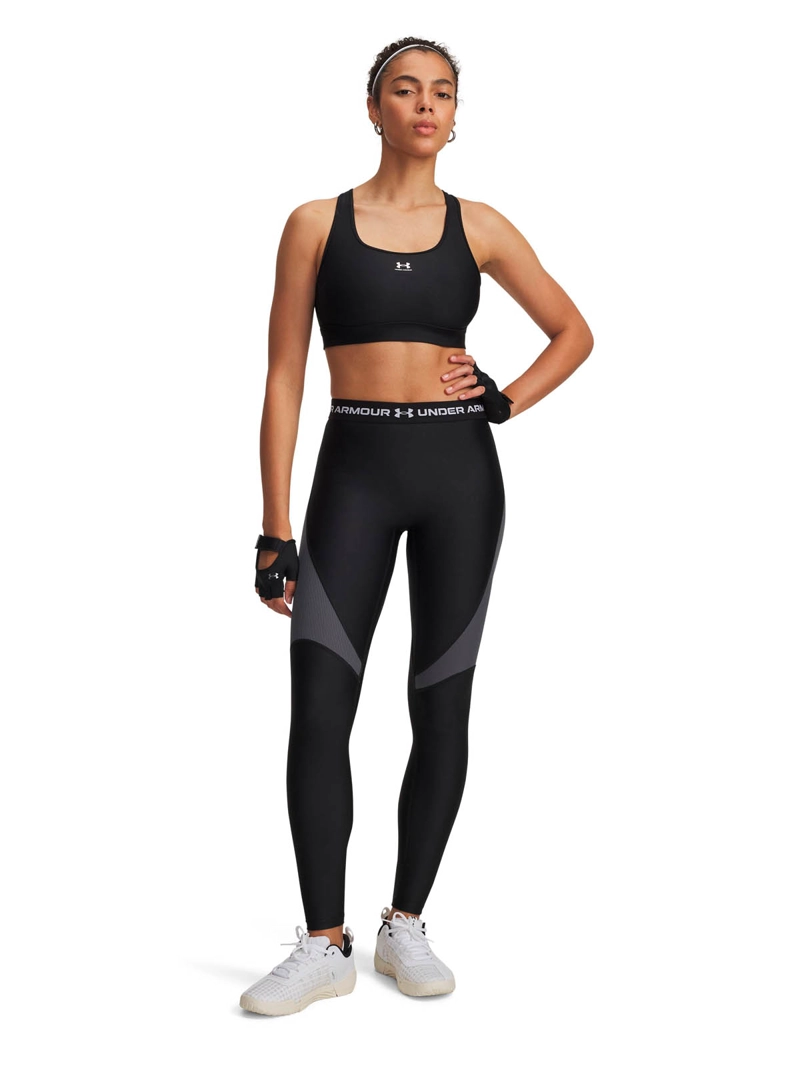 CALZAS TRAINING PARA MUJER  HEATGEAR RIB NEGRO UA - 4