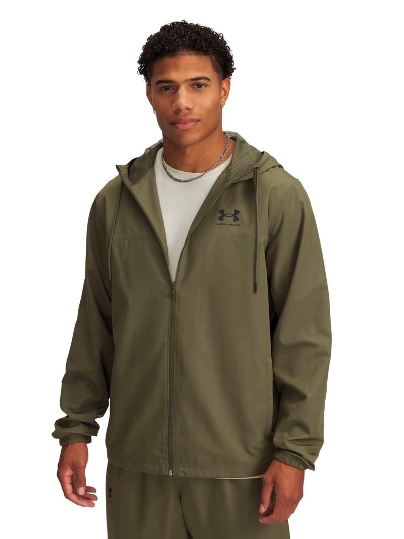 CORTAVIENTO LIFESTYLE PARA HOMBRE RIVAL WOVEN VERDE UA - 1