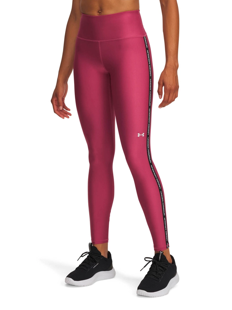 CALZA TRAINING PARA MUJER TECH WORDMARK TAPE ROJO UA - 1