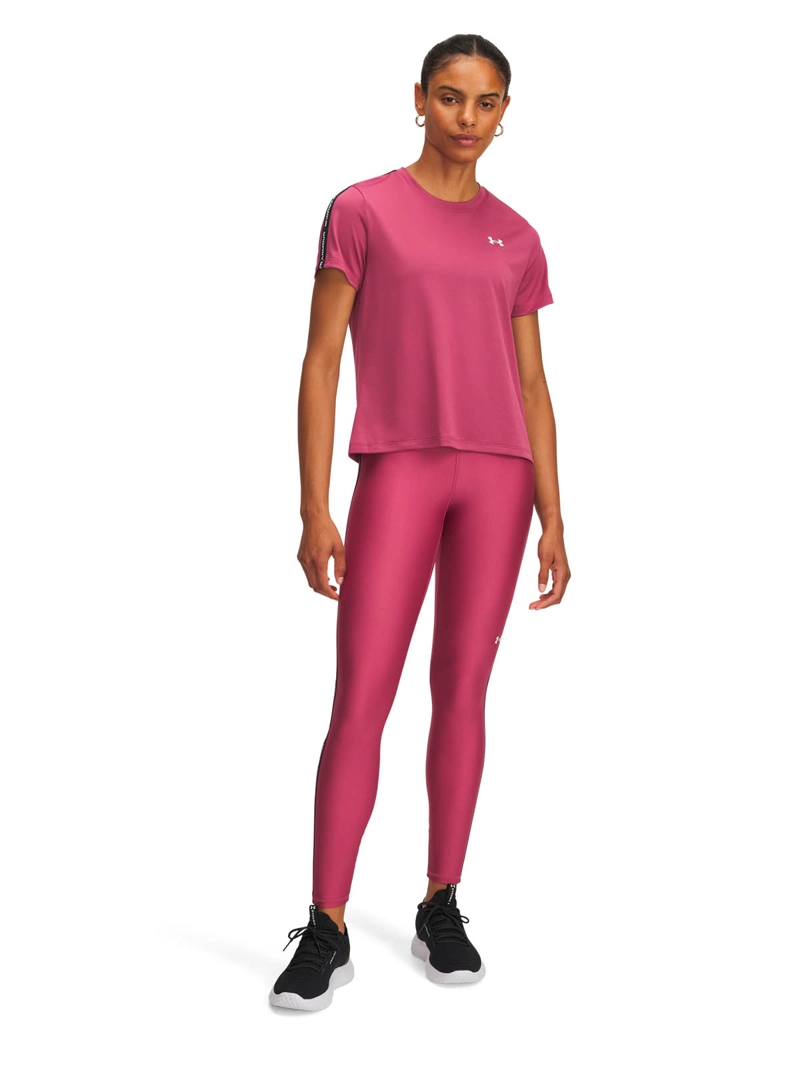 CALZA TRAINING PARA MUJER TECH WORDMARK TAPE ROJO UA - 4