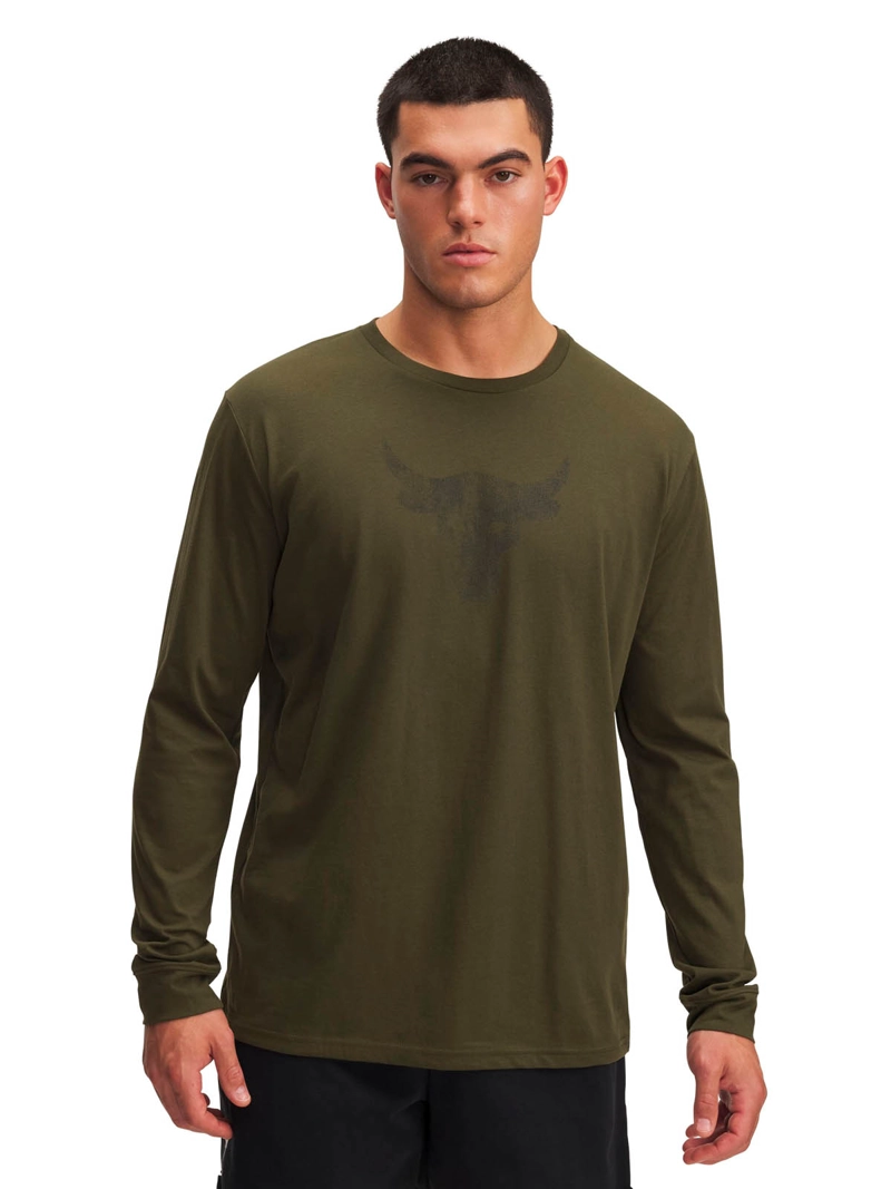 UNDER ARMOUR POLERA M/L TRAINING  HOMBRE PROJECT ROCK VERDE UA