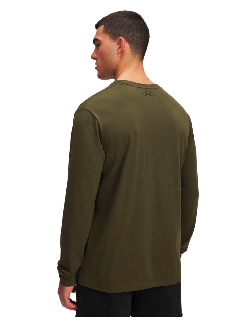 POLERA M/L TRAINING  HOMBRE PROJECT ROCK VERDE UA - 2