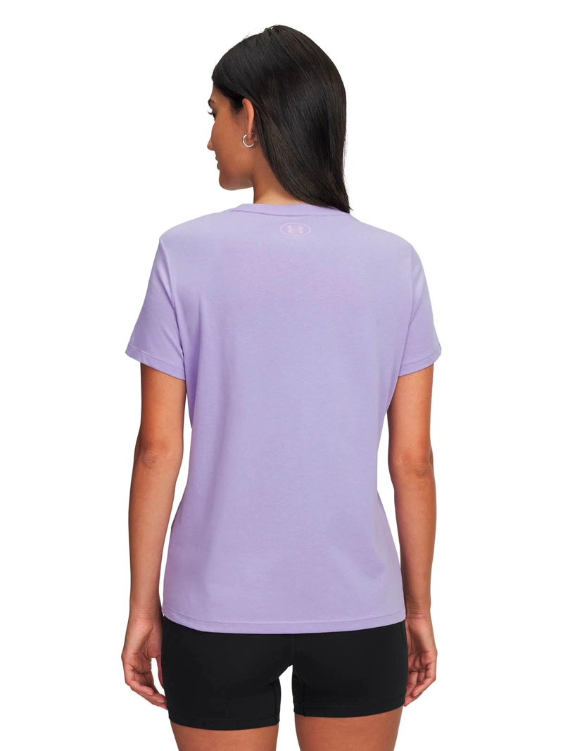 POLERA MANGA CORTA LIFESTYLE PARA MUJER RIVAL SHIMMER MORADO UA - 2