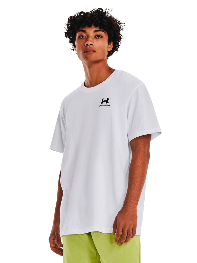 POLERA LIFESTYLE  HOMBRE LOGO EMBROIDERED HW BLANCO UA - 4