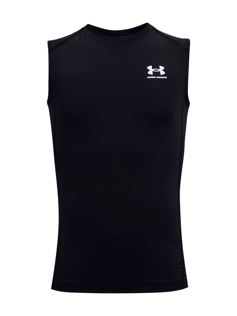 UNDER ARMOUR PRIMERA CAPA SUPERIOR PARA NIÑO HEATGEAR NEGRO UA