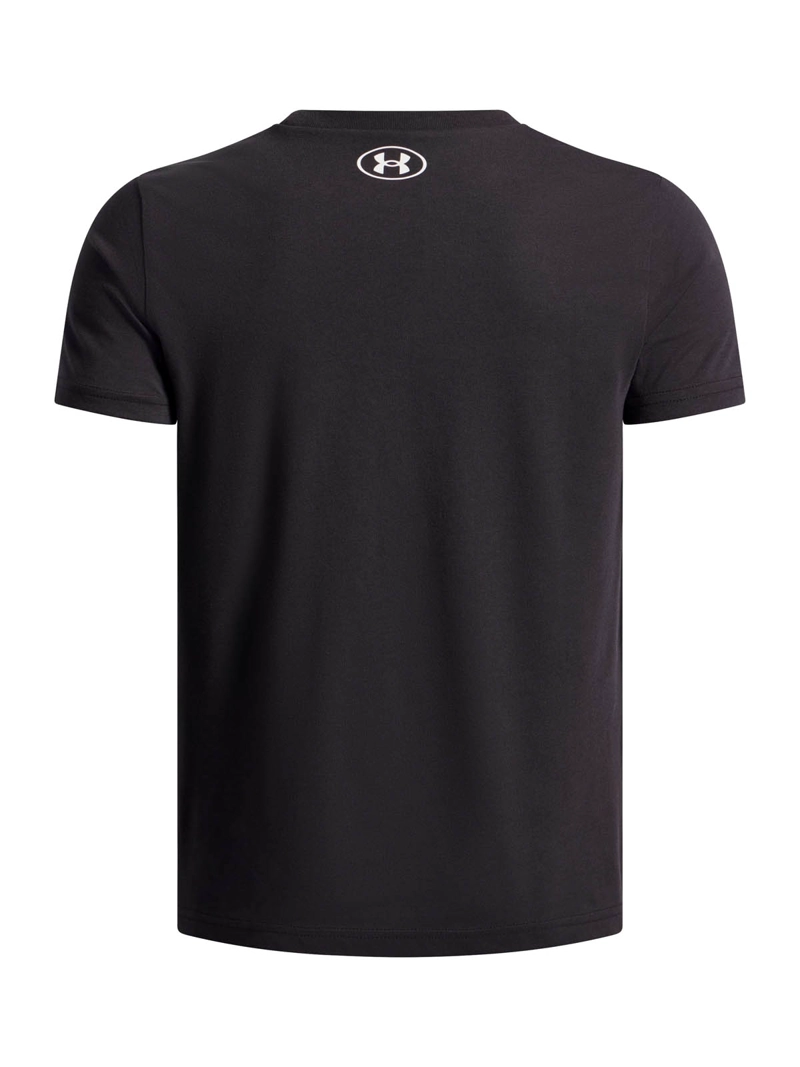 POLERA MANGA CORTA LIFESTYLE  NIÑO OVERLAY WORDMARK NEGRO UA - 2