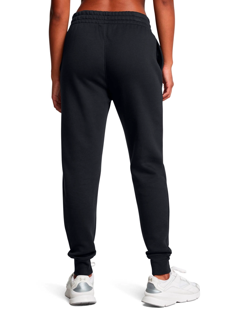 BUZO LIFESTYLE PARA MUJER ICON FLEECE NEGRO UA - 5