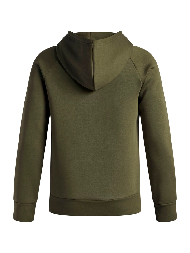POLERON LIFESTYLE  NIÑO RIVAL FLEECE BIG LOGO VERDE UA - 2