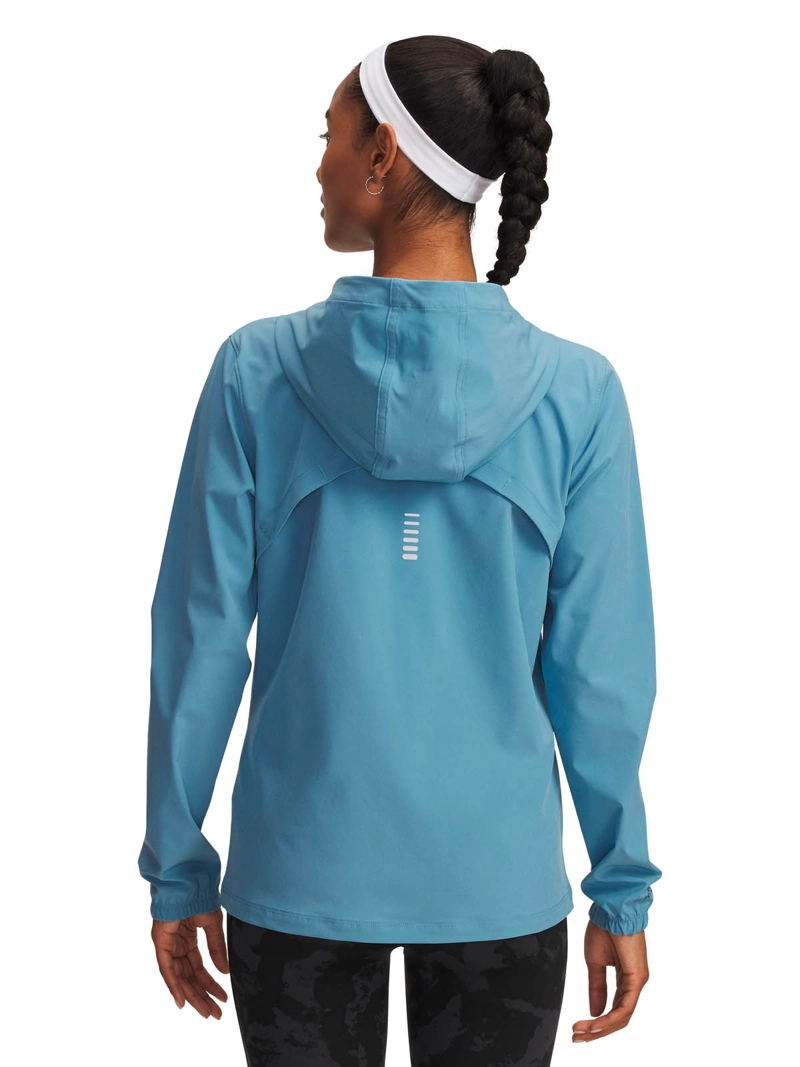 CHAQUETA DE RUNNING PARA MUJER OUTRUN THE STORM AZUL UA - 2