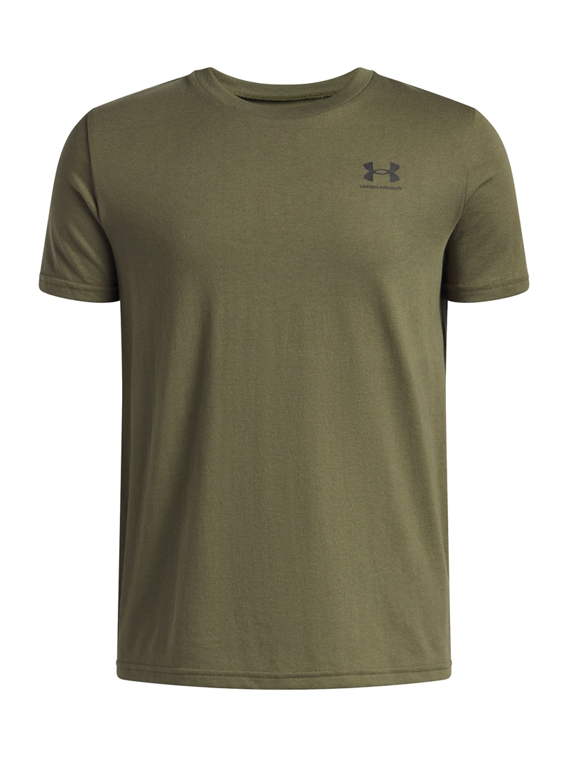 UNDER ARMOUR POLERA MANGA CORTA LIFESTYLE PARA NIÑO LEFT CHEST VERDE UA