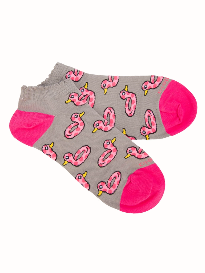 CALCETIN ALGODON MUJER PED DUCKY GRIS AZALEIA - 3