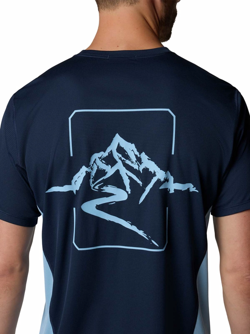 POLERA M/C HOMBRE CIRQUE RIVER PRO AZUL COLUMBIA - 5