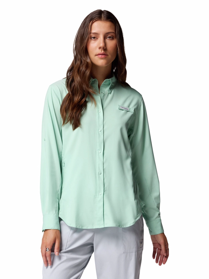 COLUMBIA BLUSA MANGA LARGA MUJER TAMIAMI II CELESTE COLUMBIA