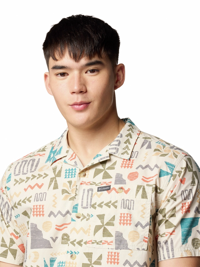 CAMISA MANGA CORTA HOMBRE PINE CANYON GRIS COLUMBIA - 4