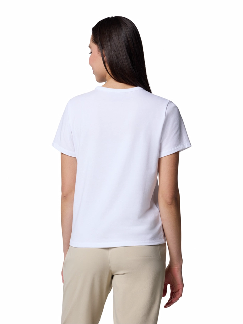 POLERA MANGA CORTA MUJER SUN TREK II BLANCO COLUMBIA - 5