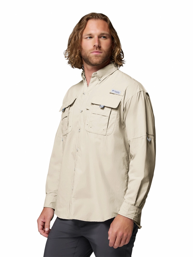 CAMISA MANGA LARGA HOMBRE BAHAMA II BEIGE COLUMBIA - 2