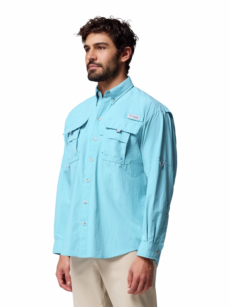 CAMISA MANGA LARGA HOMBRE BAHAMA II AZUL COLUMBIA - 2