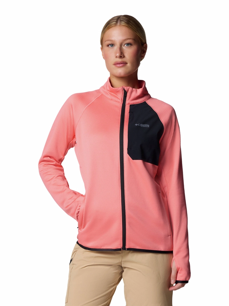 POLAR MUJER TRIPLE CANYON GRID ROSADO COLUMBIA - 1