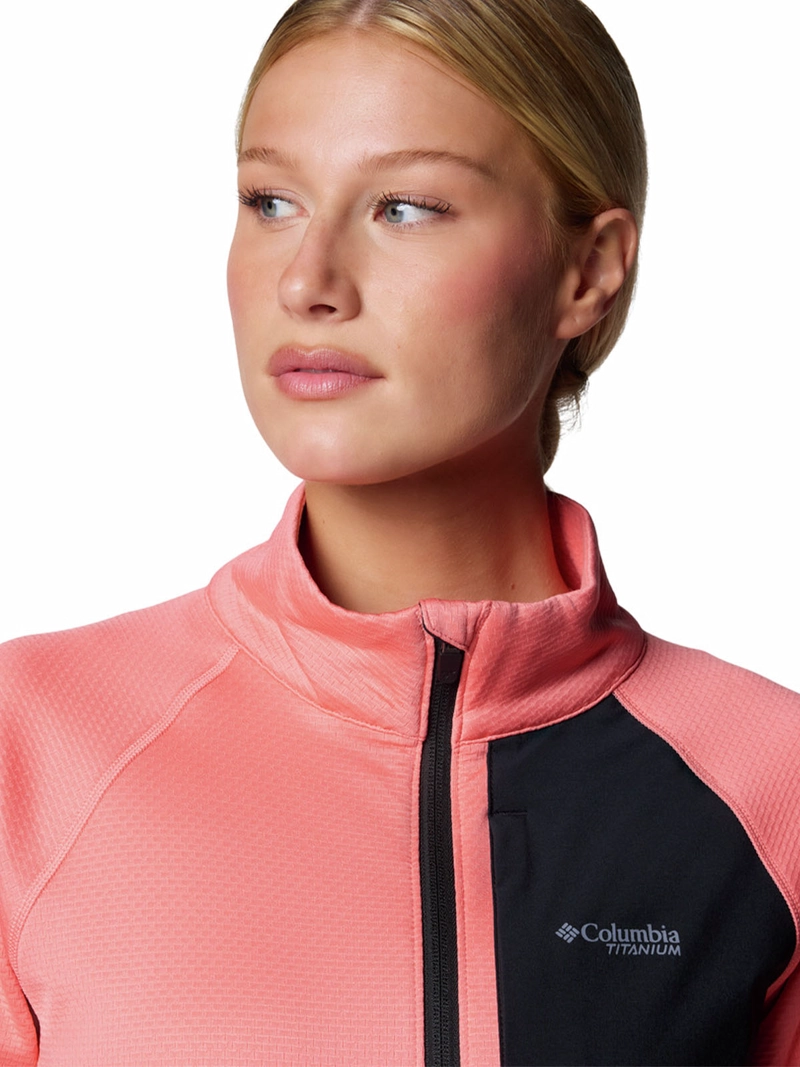 POLAR MUJER TRIPLE CANYON GRID ROSADO COLUMBIA - 4