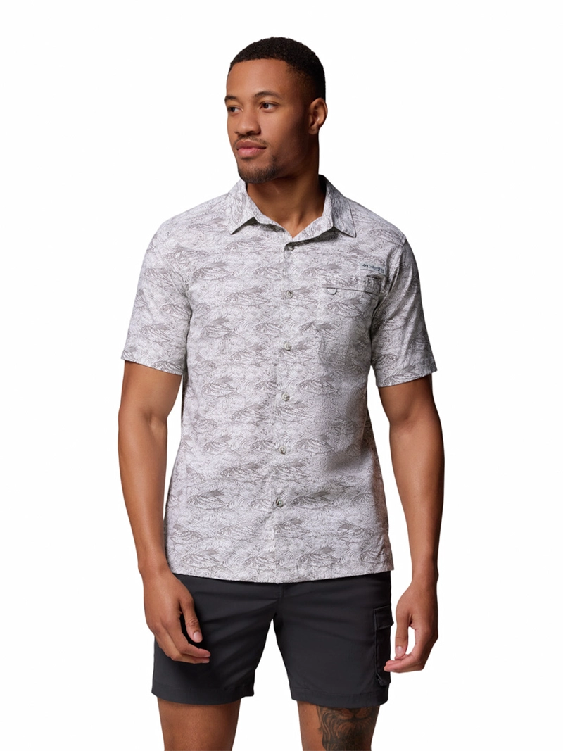 COLUMBIA CAMISA MANGA CORTA HOMBRE WILD CAST CAMP GRIS COLUMBIA