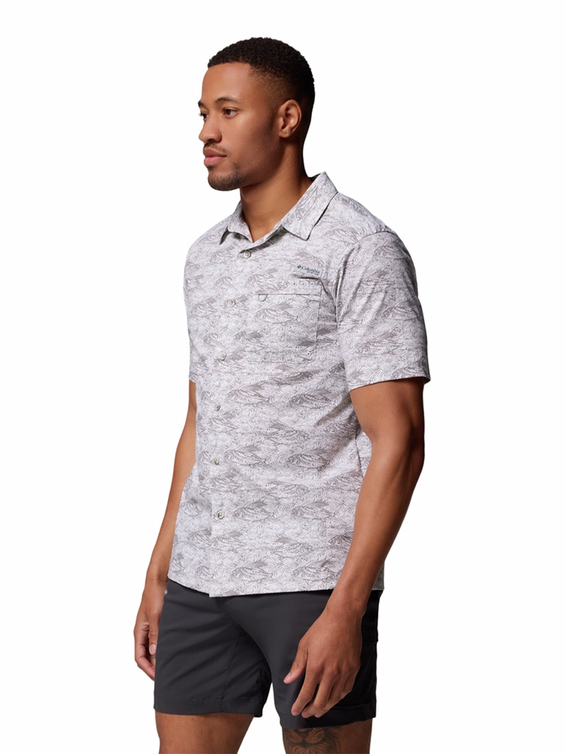 CAMISA MANGA CORTA HOMBRE WILD CAST CAMP GRIS COLUMBIA - 2