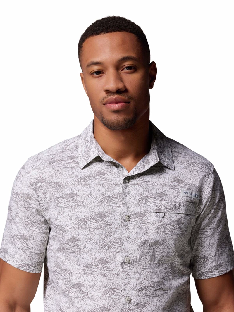 CAMISA MANGA CORTA HOMBRE WILD CAST CAMP GRIS COLUMBIA - 5