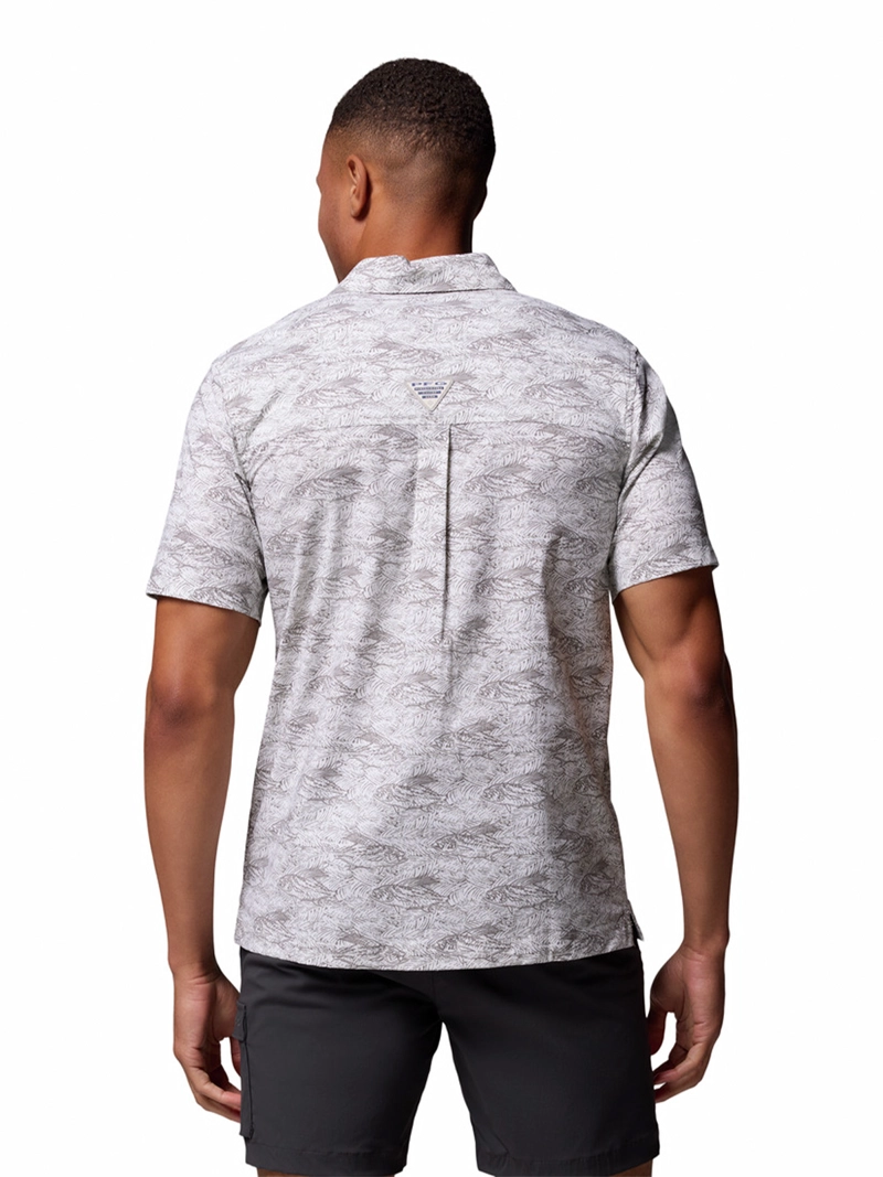 CAMISA MANGA CORTA HOMBRE WILD CAST CAMP GRIS COLUMBIA - 6