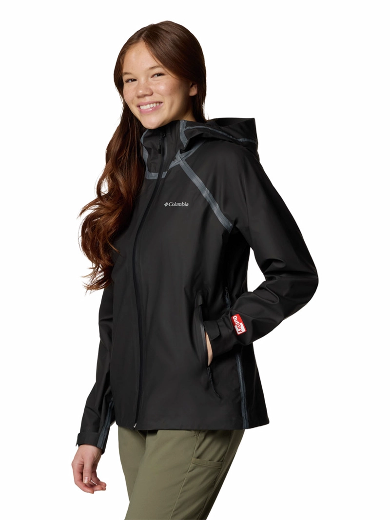 CORTAVIENTO MUJER REIGN NO SHINE NEGRO COLUMBIA - 2