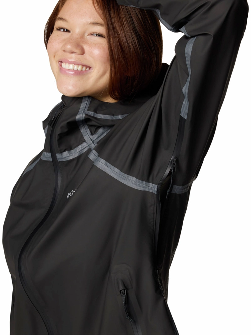 CORTAVIENTO MUJER REIGN NO SHINE NEGRO COLUMBIA - 5