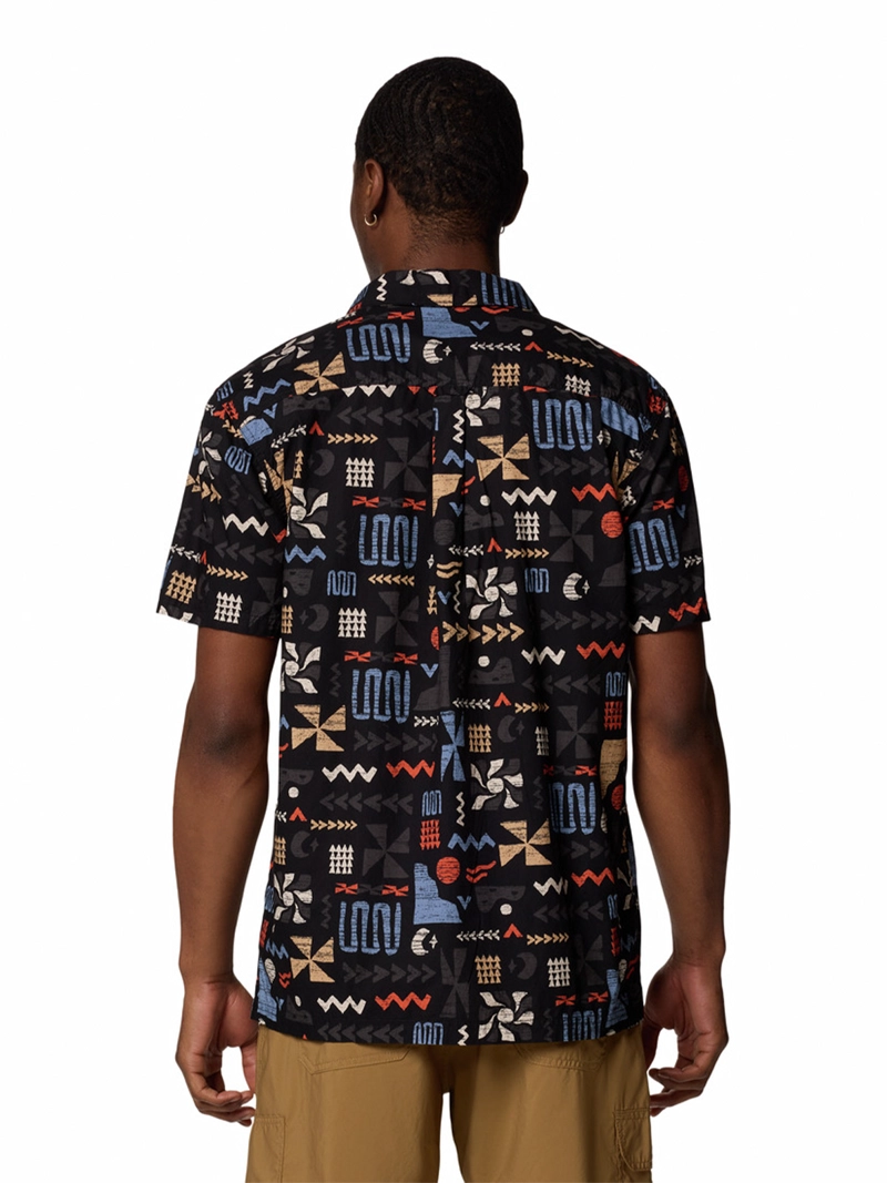 CAMISA MANGA CORTA HOMBRE PINE CANYON NEGRO COLUMBIA - 5