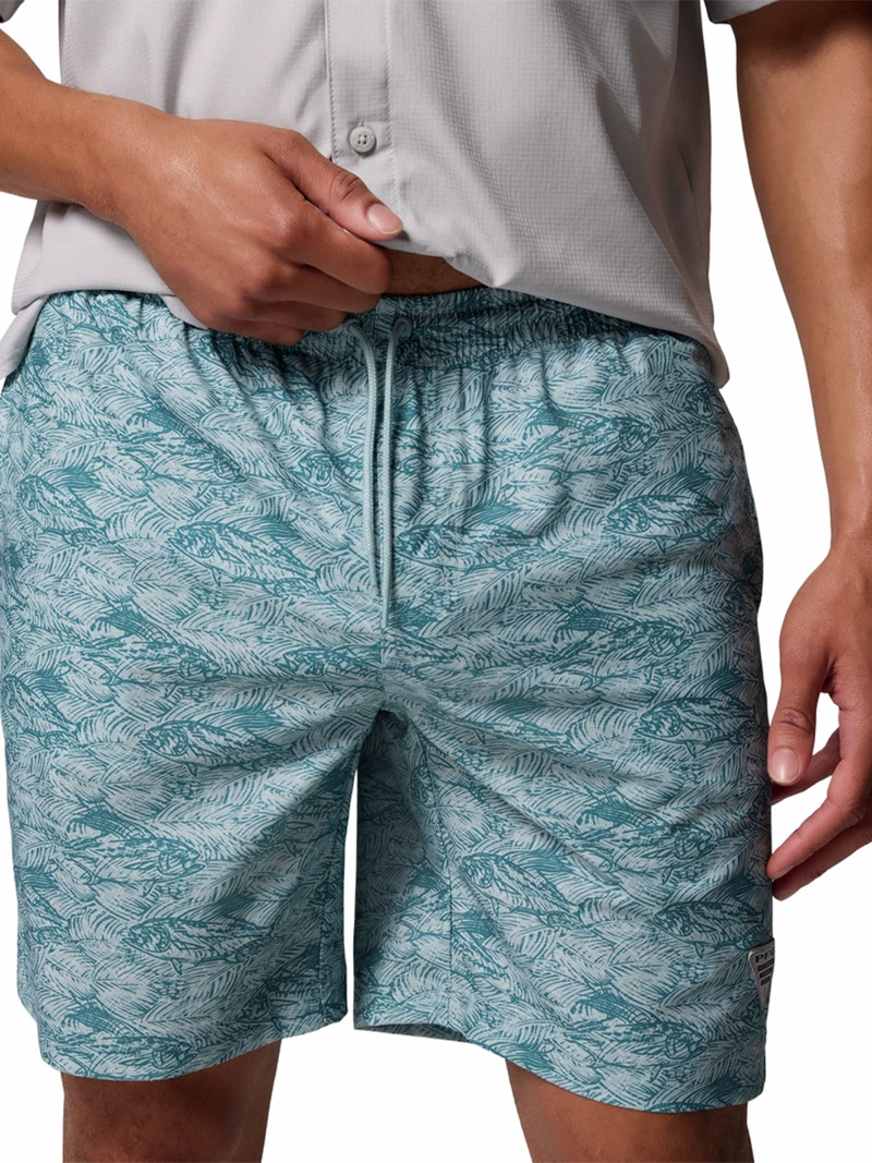 SHORT HOMBRE PFG RAMBLER PRINTED AZUL COLUMBIA - 4