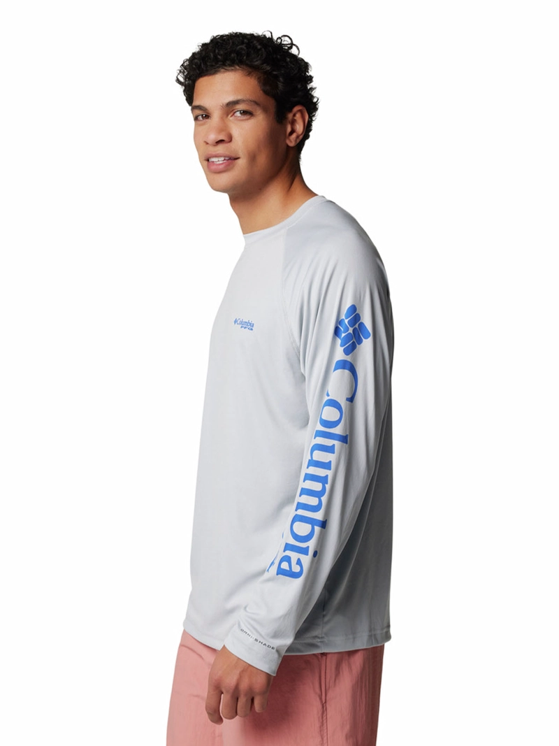 POLERA MANGA LARGA HOMBRE TERMINAL TACKLE GRIS COLUMBIA - 2