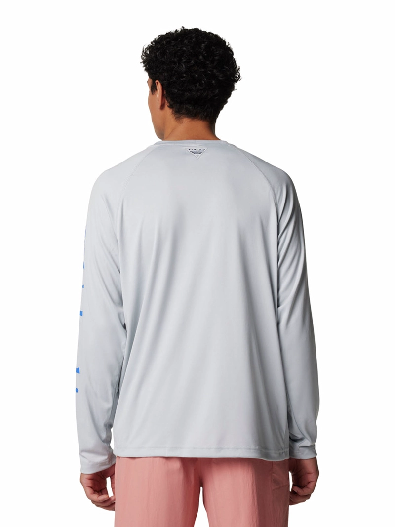 POLERA MANGA LARGA HOMBRE TERMINAL TACKLE GRIS COLUMBIA - 5
