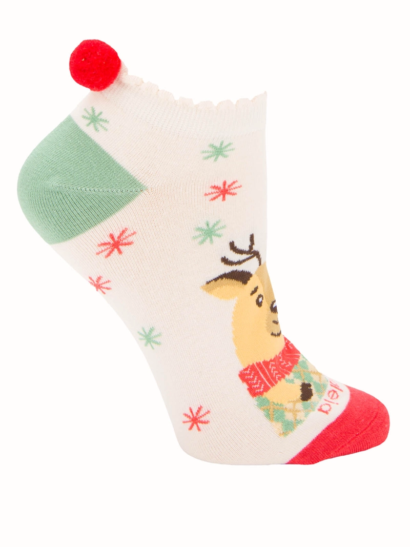 CALCETIN ALGODON MUJER PED ST RENO BEIGE AZALEIA - 1
