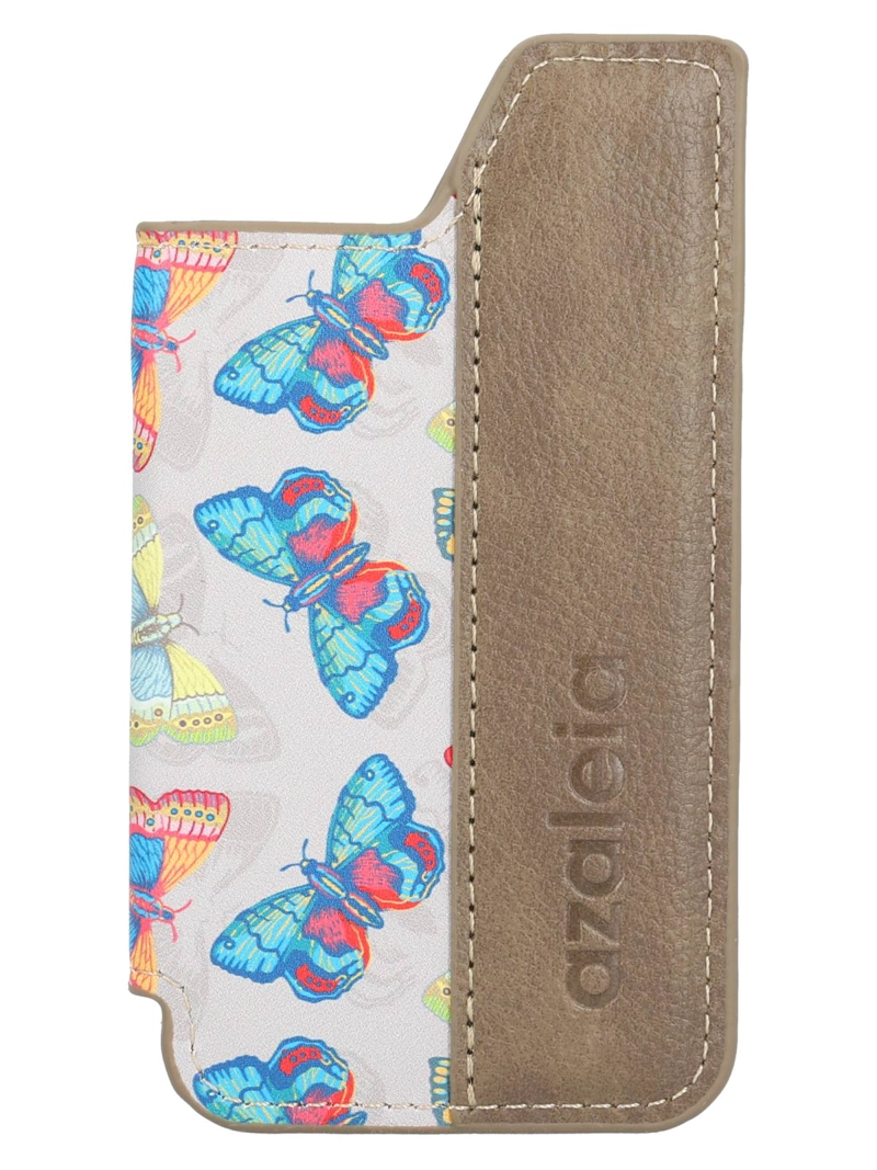 TARJETERO  PHONE CARD BUTFLY MUJER CAFE  AZALEIA - 1