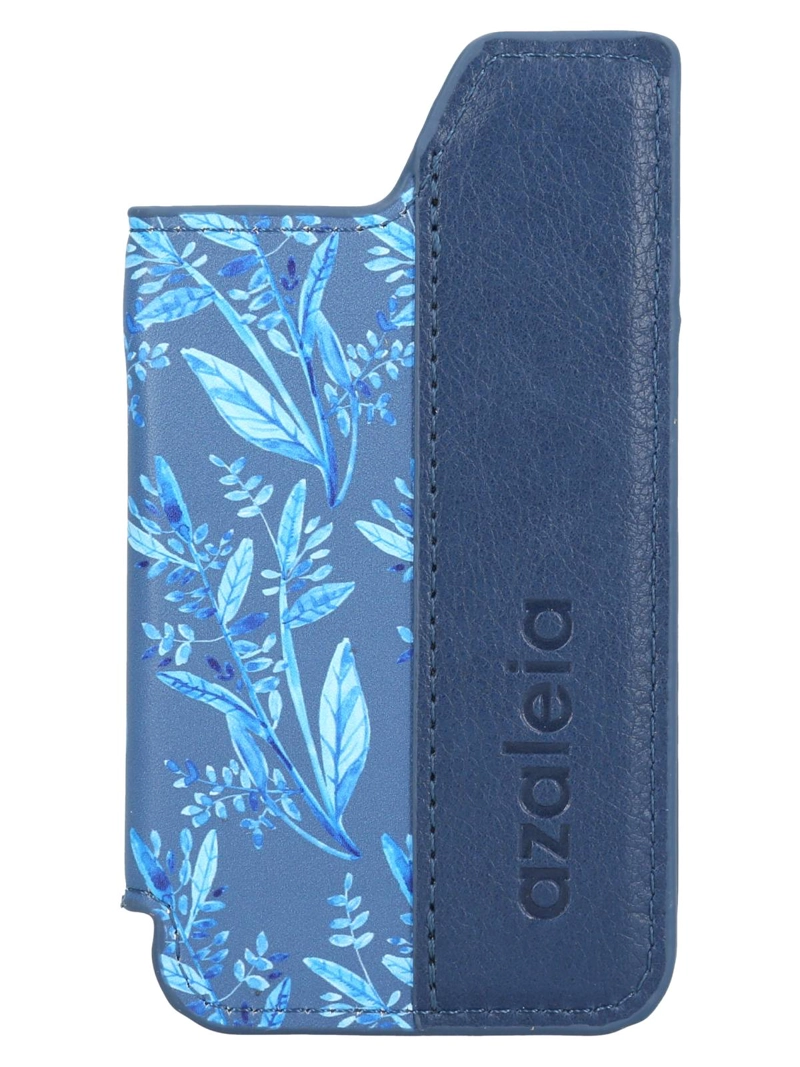 TARJETERO  PHONE CARD LEAF MUJER AZUL AZALEIA - 1